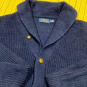 Ralph Lauren Polo navy cardigan XL